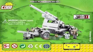 Cobi Instructions | Small Army / WW2 | 2338 | Flak 36/37 88 mm (German Wheeled Gun)