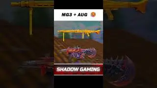 MG3 + AUG 🥵     @shadowknightgaming2308  || bgmi gameplay video l|