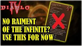 DIABLO 4- SORCERER With NO Raiment Of The Infinite, 