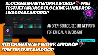 Blockmesh Network Airdrop 🪂 | Free Testnet Airdrop| BlockMesh Airdrop  | Solana's Project