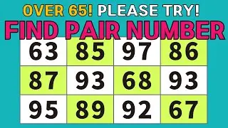 ⟪ Find the odd ⟫ Brain Exercises Quiz! Fun number search!  - Seniors Challenge - #040