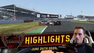 Just Hard Racin' - Zammus Twitch Highlights #8! F1 2019 Multiplayer Gameplay!