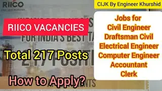 RIICO Vacancy 2021। RIICO Recruitment। Civil Engineer। Electrical Jobs। Draftsman। Account #Jobs