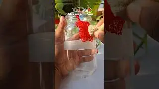 Glass jar painting 😍 #shotrs #glassjarpainting #glassjar #glasspainting #viral Diy