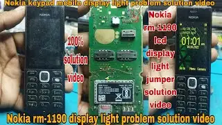 NOKIA RM-1190 DISPLAY LIGHT PROBLEM SOLUTION VIDEO Nokia keypad mobile display light solution