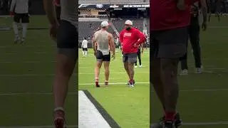Nick Bosa and Trent Williams did not play but they got work in pregame #49ers #sanfrancisco49ers