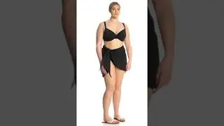 Dotti Plus Size Safari Sarong Short Pareo | SwimOutlet.com