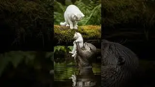 Otter Rescues a Kitten and Brings It Safely Against All Odds #cute #animals #rescue