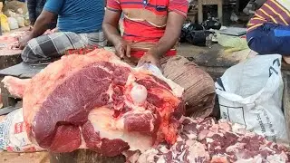 Meat Shop In A Village Meat Market ‖Full Cow Meat Processing System For The Custome