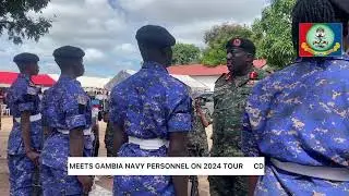 THE CHIEF OF DEFENCE STAFF RECEIVES A SPLENDID QUARTER FROM THE GAMBIA NAVY #cdstour2024