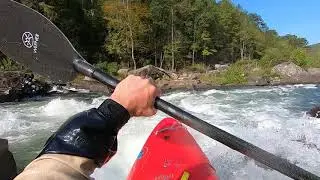 Upper Gauley some more different lines  lost Paddle