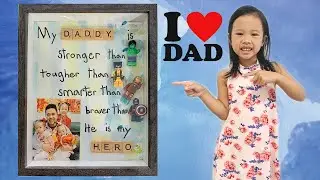 DIY craft for Father&rsquo;s Day | Superhero Shadow Box Frame