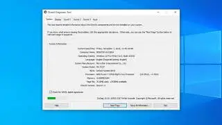 How to check directX version Windows