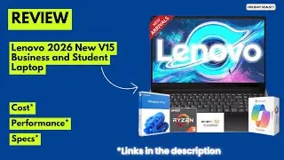 Lenovo V15 2026 Laptop Review | Ryzen 3 7320U, 16GB RAM, 512GB SSD, FHD Display & Long Battery!
