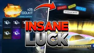 *CRIMSON EXOTIC* GOLDEN TOOLKIT OPENING In Rocket League!