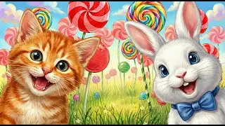 🐱🐰 Mistigri le Petit Chat et son Ami le Lapin | Histoire pour enfants avant de dormir