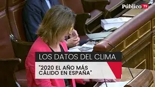 Teresa Ribera muestra los alarmantes datos del cambio climático en el Congreso