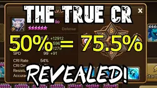 SUMMONERS WAR / THE REAL CRIT RATE EXPLAINED! IS THIS A BUG?