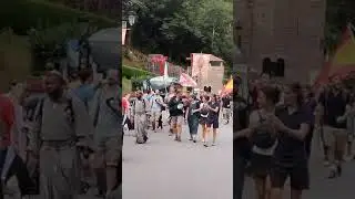 IV Peregrinación Nuestra Señora de la Cristiandad España 2024. Llegada peregrinos a Covadonga