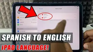 How to Change your iPad Language from Spanish to English?
