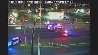 Crash shuts down four lanes on Boulder Highway near Lamb Boulevard