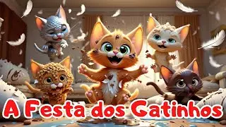 A Festa dos Gatinhos 🐱🎉| Lipe, o Gatinho Solitário e Seus Novos Amigos 💖✨ #318798