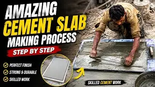 Amazing Cement Slab Making Process | Skilled Cement Work Step by Step