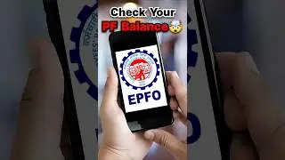 Check your PF Account Balance🤯 #shorts #youtubeshorts #short #pfbalance #pfbalancecheck #ytshorts