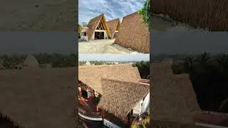 Sheet-packed synthetic thatch to decorate your roof #syntheticthatch #tikistyle #resortdesign
