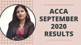 ACCA RESULTS SEPTEMBER 2020 | CONGRATULATING VIDEO | TASHWITA GUPTA