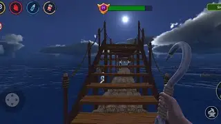 building a castle in raft multiplayer survival 🤯 PART 1