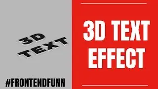 CSS Text Effect Tutorial - web development