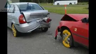 Rear impact crash test