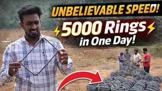 FASTEST Way to Make Plinth Beam Rings (Stirrups) on Site| Civil Engineering Practical #vedios #viral