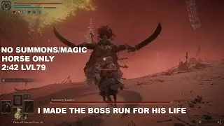 Elden Ring Radahn Fastest Kill Horse Only No Summons/Magic (World record 2:42) 4k 60FPS HDR