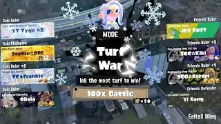 Frosty Fest 2026 100x Battle | Solo vs Friends | Splatoon 3