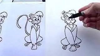 Draw Abu from Aladdin Tutorial