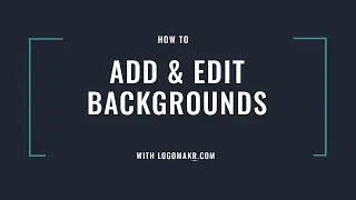 How to Add and Edit Logo Backgrounds I LogoMakr.com