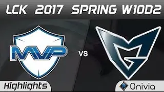 MVP vs SSG Highlights Game 1 LCK Spring 2017 W10D2 MVP vs Samsung