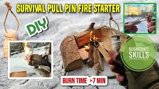 PULL PIN FIRE STARTER HOW TO MAKE DIY EASY ULTIMATE FIRE STARTER SURVIVAL BUSHCRAFT SKILLS