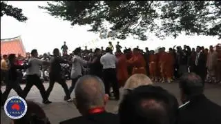 Sanchin Stance and Qi Gong Demonstration at Southern Shaolin Temple