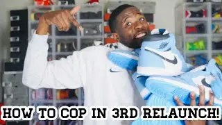 BEST STRATEGY TO COP JORDAN 1 UNIVERSITY BLUE 3RD RELAUNCH! INCREASE YOUR CHANCES! FLX APP!!