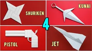 4 Cara Membuat Mainan Kertas Paling Keren: Shuriken, Kunai, Pistol & Jet (Mudah & Cepat!)