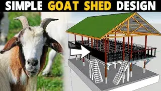 Simple Goat Shed Design | Goat House Planning | Goat Shelter Plan and Idea