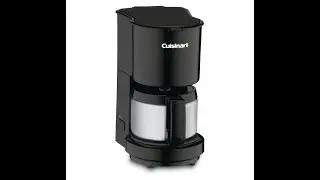 ЛУЧШАЯ МАЛЕНЬКАЯ КОФЕМАШКА! Cuisinart DCC-450BK (20 унций) с кувшином из нержавеющей стали, чёрна...
