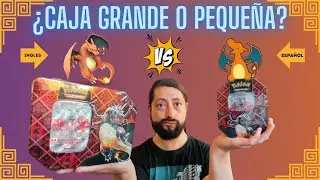 &iquest;Cual comprar? 🤔Charizard Ex Tin Peque&ntilde;a VS Grande!!! Paldean Fates