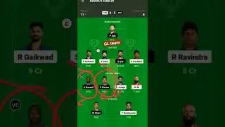 KKR vs CSK dream 11 ground league team #ipl2024 #tataipl2024#5six #cricket #msdhoni #dream11#cricket