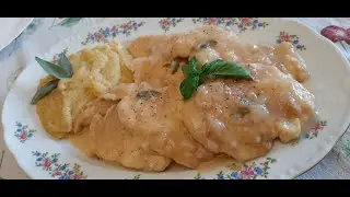 ★Filetto di pollo al limone con polenta★