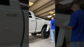 Installing fender flares on a 2023 Ram 2500.
