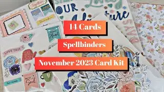 14 Cards with Spellbinders November 2023 Card Kit + Most of the Rest!